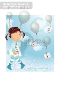 卡通西餐厅厨师服务员矢量素材模板下载(图片